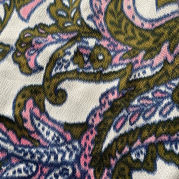 Tommy Hilfiger Pink & Green Paisley Ruffled front Tank Top size Medium - Picture 6 of 9